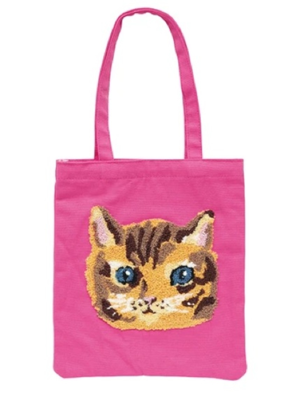 Nathalie Lete! Mini Tote Bag. Hot Pink Cat Face! Japan Import. Brand New!
